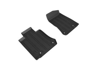 Mercedes-Benz GLC-Class Floor Mats - Front - 3D MAXpider - Kagu - Black - `16-`21 Mercedes-Benz GLC-Class Floor Mats - Front - 3D MAXpider - Kagu - Black - `16-`21